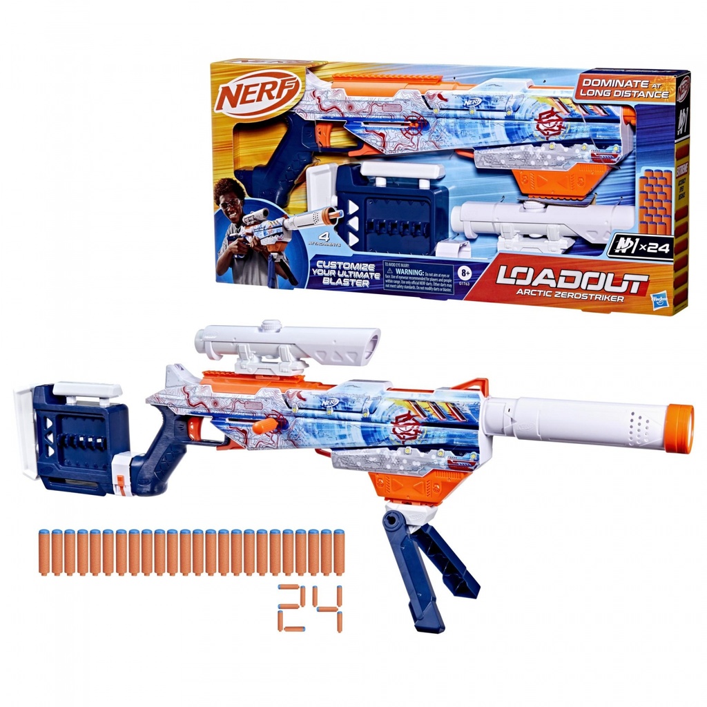 NERF LOAD OUT ARTIC ZEROSTRIKER