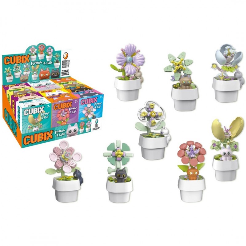CUBIX FLOR C/ANIMALES 12 P.