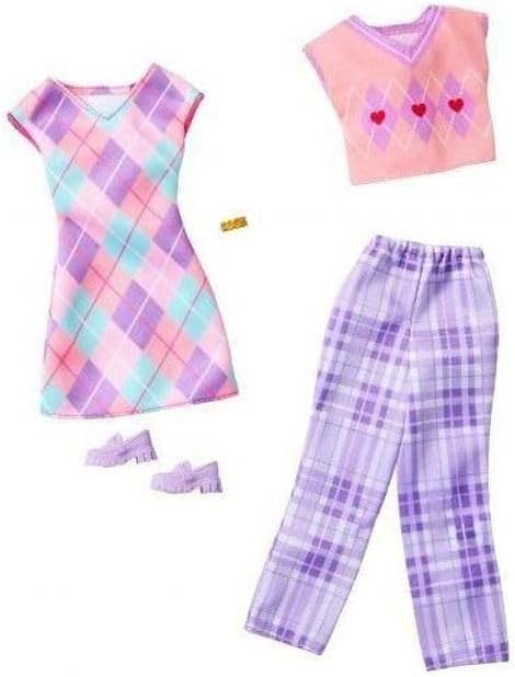 BARBIE 2 LOOKS MODA CUADROS