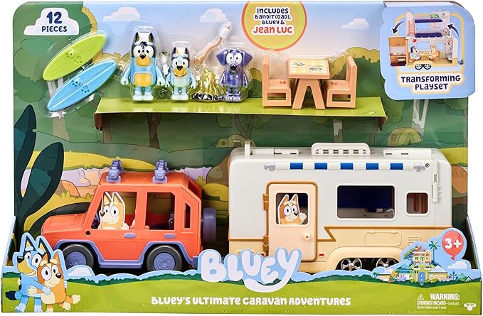BLUEY SET CRUISER+CAMPERVAN