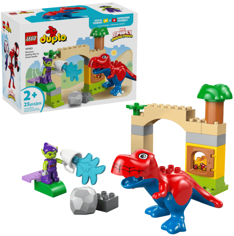 DINO SPIDEY-REX vs.DUENDE VERDE