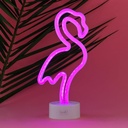 LAMPARA LED NEON FLAMINGO