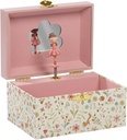 CAJA MUSICA JOYERO ROSA
