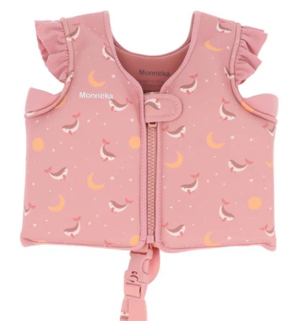 CHALECO FLOT.WHALE PINK T.2-3