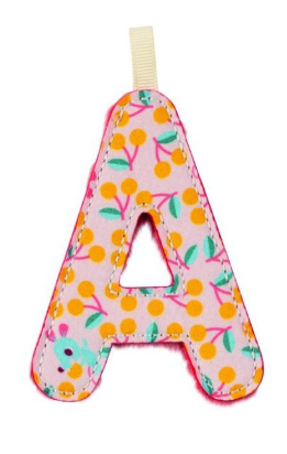 LETRA "A" ROSA FOSFORESCENTE