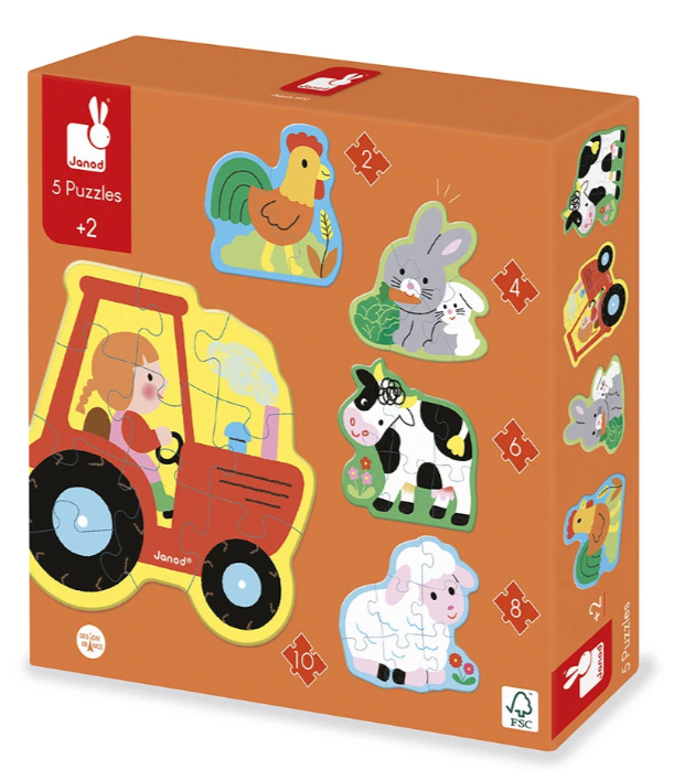 PUZZLES EVOLUTIVOS GRANJA(5)