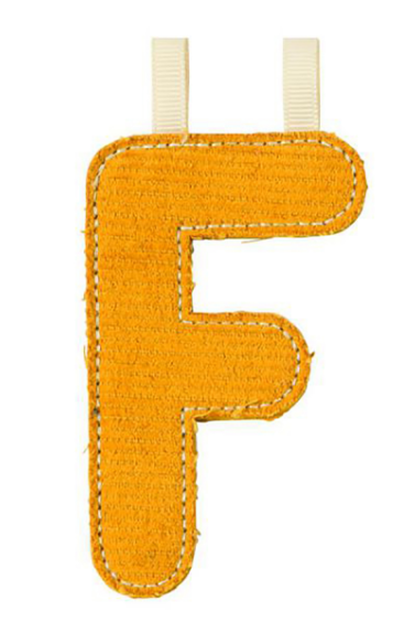 LETRA "F" FOSFORESCENTE