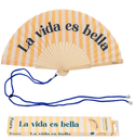 ABANICO "LA VIDA ES BELLA"