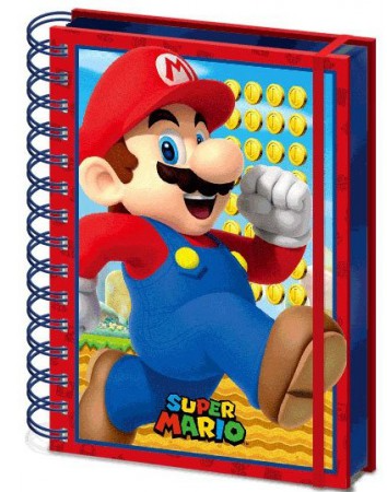 LIBRETA A5 SUPER MARIO LENTIC.