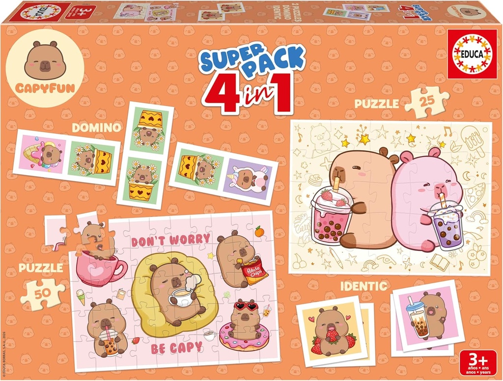 SUUPERPACK CAPYBARAS 4 EN 1