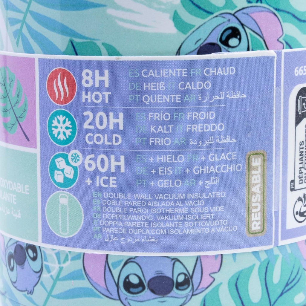 BOTELLA TERMO STITCH ALOHA 665