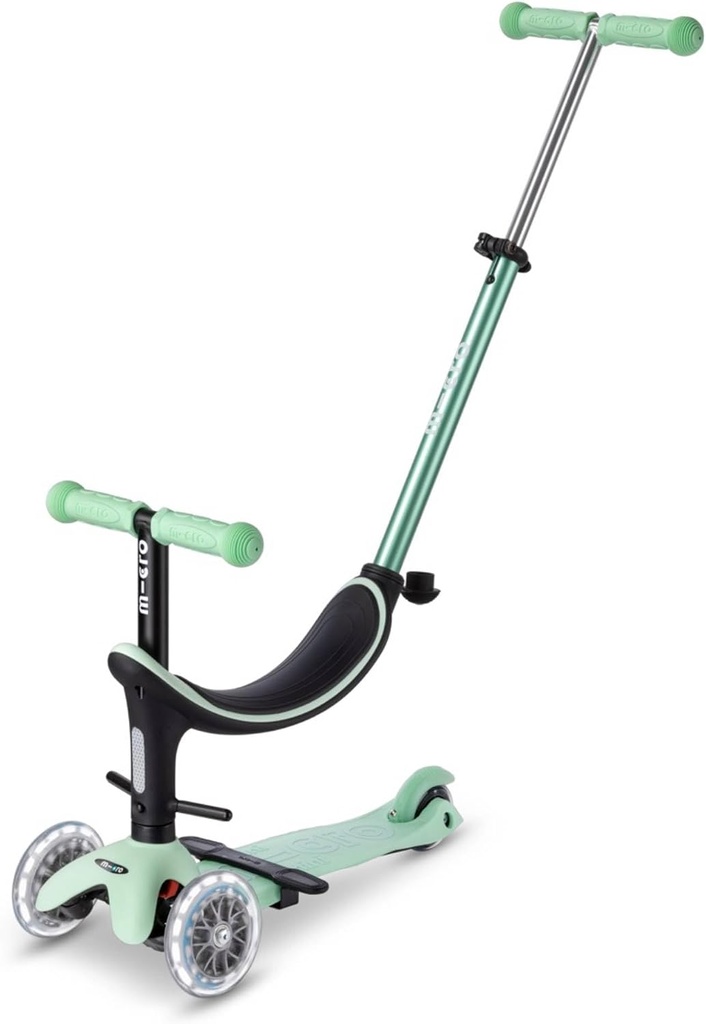 PATINETE MINI 4en1 LED MENTA