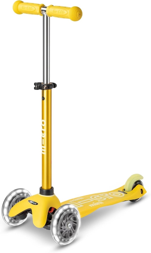 PATINETE MINI DELUXE LED AMARILLO