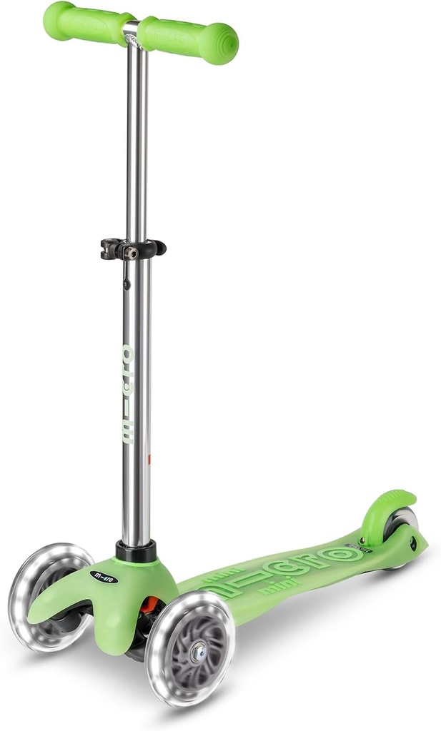 PATINETE GLOW LED VERDE LIMA