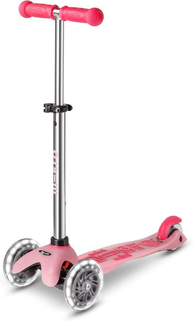 PATINETE GLOW LED ROSA ESC.