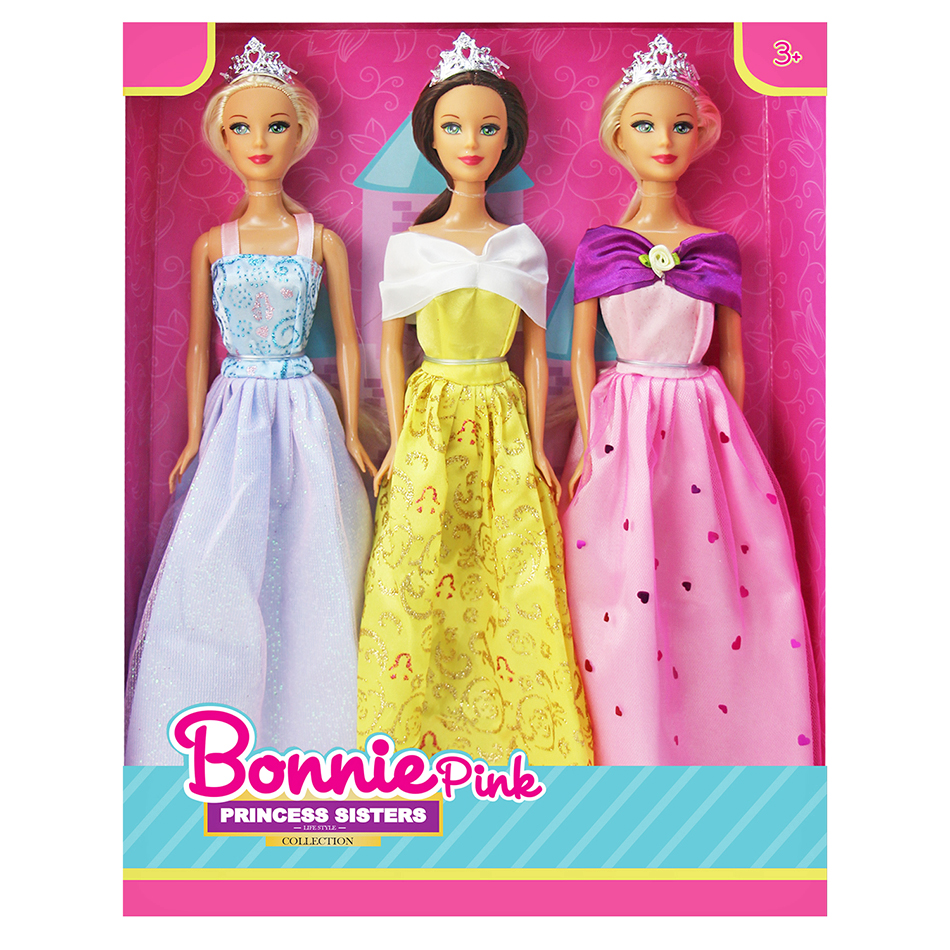 TRES MUÑECAS MANIQUI PRINCESAS