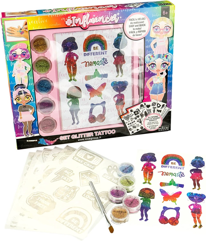 INFLUENCER SET GLITTER TATTOO
