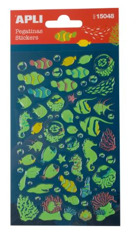 PEGATINAS PECES LUMINISCENTES