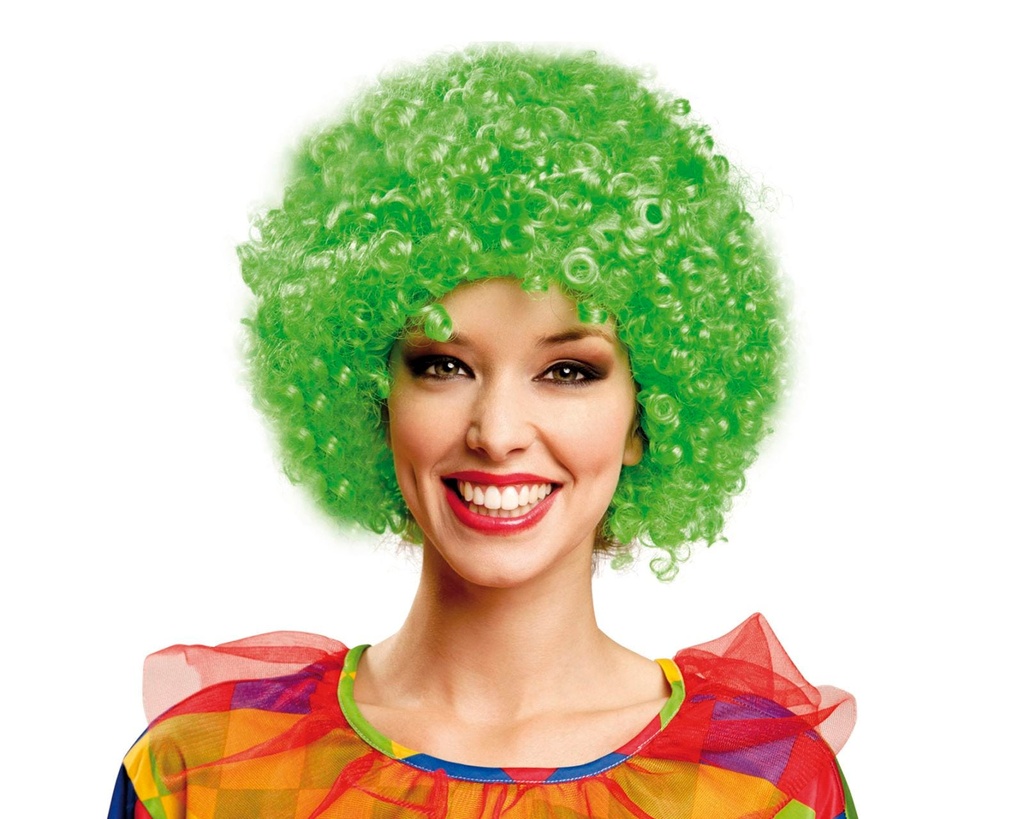 PELUCA RIZADA VERDE