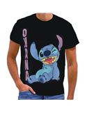 CAMISETA M/C.LILO NEGRA T.L