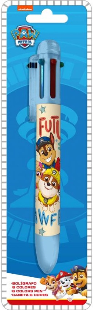 BOLIGRAFO 6 COL. PAW PATROL