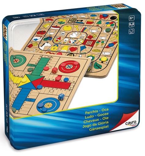[19370752] PARCHIS/OCA MADERA CAJA MET.
