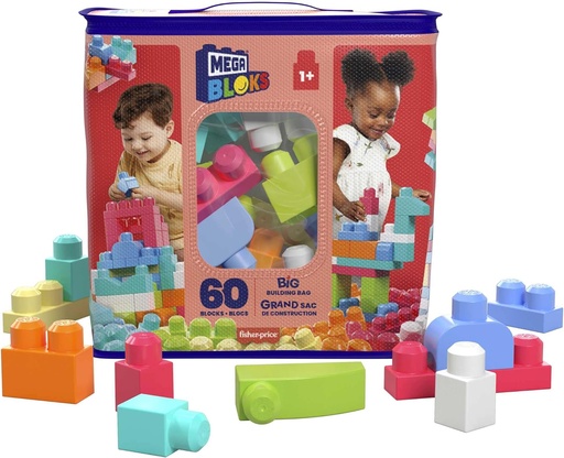 [24508417] BOLSA MEGA BLOKS 60 ROSA