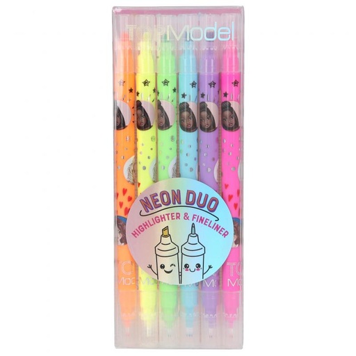 [50211383] SET DUO NEON C/MARCADOR TOP MODEL