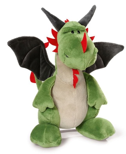 [58762185] PELUCHE DRAGON VERDE SENTADO 30CM.