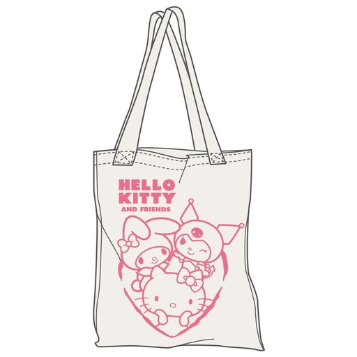 [58390948] BOLSA TELA HELLO KITTY FRIENDS