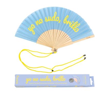 [23772711] ABANICO "YO NO SUDO,BRILLO"