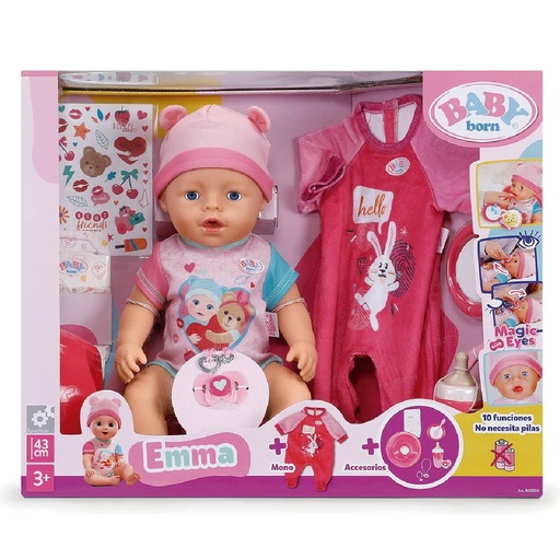 [37784050] BABY BORN NIÑA+OUTFIT 43 CM.