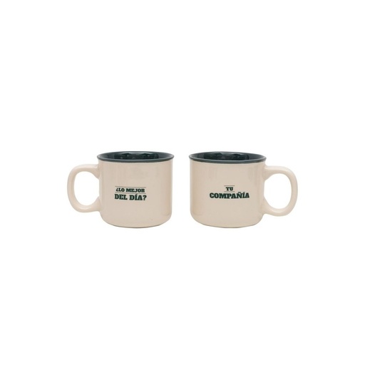 [62306090] TAZAS(SET 2)"LO MEJOR DEL DIA-TU COMPAÑIA"