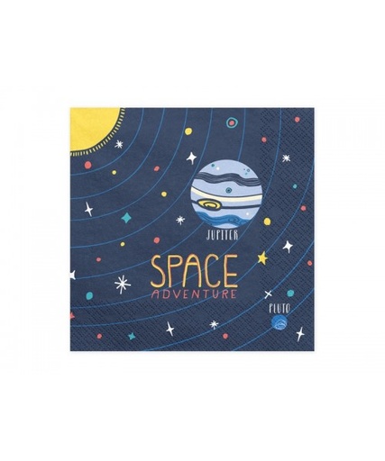 [01679136] SERVILLETAS DEL ESPACIO 20 UDS