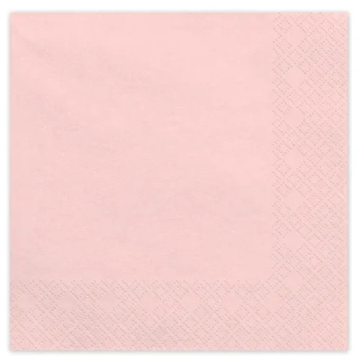 [01609559] SERVILLETAS PAPEL ROSA 20U