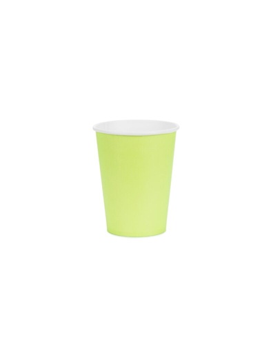 [01609592] VASO VERDE 250ML 6UDS