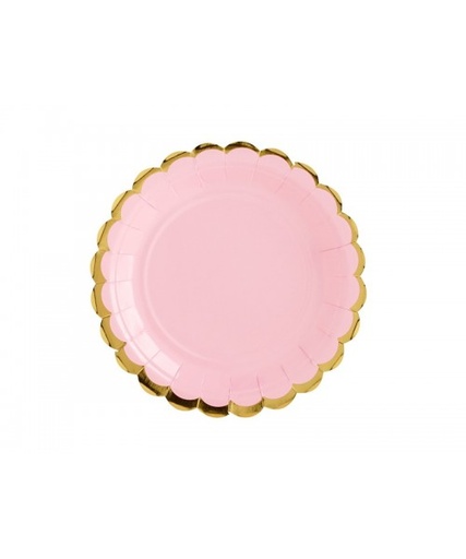 [01676892] PLATO ROSA 18CM 6UDS