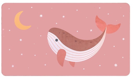 [73499467] TOALLA PLAYA WHALE PINK PERS.
