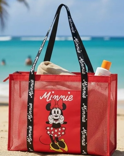 [58391298] BOLSA PLAYA REJILLA MINNIE