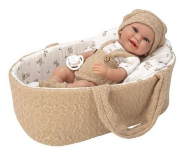 [39450892] BABYTO C/CAPAZO MARRON 33 CM.
