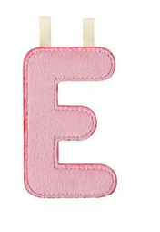 [72283865] LETRA "E" ROSA FOSFORESCENTE