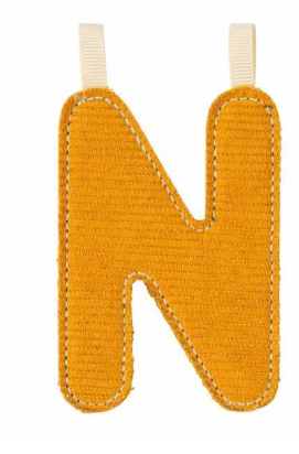 [72283876] LETRA "N" OCRE FOSFORESCENTE