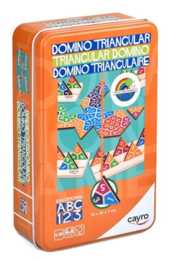 [19307108] DOMINO TRIANGULAR TRAVEL METAL BOX MADERA