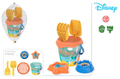 [05677898] STITCH SET CUBO PLAYA