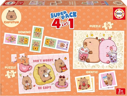 [04020481] SUUPERPACK CAPYBARAS 4 EN 1