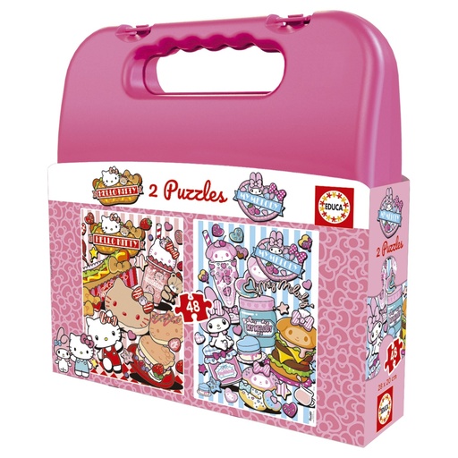 [04020510] PUZ.2x48 HELLO KITTY