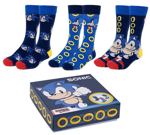 [61033345] CALCETINES SONIC (PACK 3)