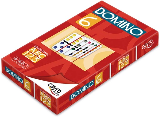[19370246] DOMINO DOBLE 6 PUNTOS COLOR