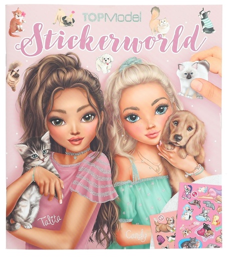 [50212706] STICKERWORLD KITTY & DOG TOP MODEL