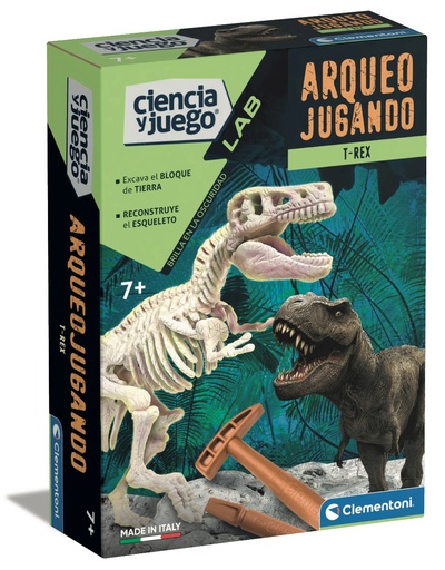 [06655541] ARQUEOJUGANDO T-REX FLUORESC.